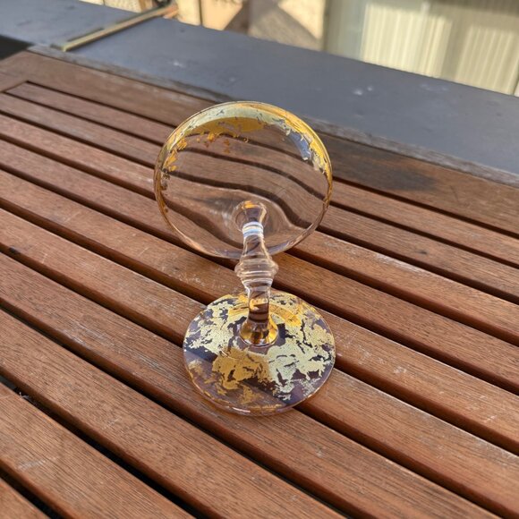 Gold Foil Swirl Decorative Glass - Picture 11 of 14